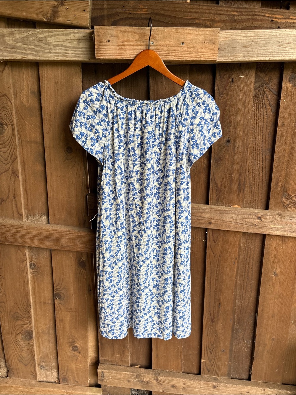 A Loves A Blue Floral Shift Dress